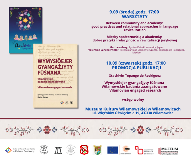 Warsztaty Between community and academy:  good practices and relational approaches in language revitalization